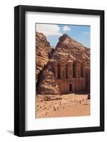 Ruins of Ad Deir Monastery at Ancient Nabatean City of Petra, Wadi Musa, Ma'an Governorate, Jordan-null-Framed Photographic Print