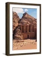 Ruins of Ad Deir Monastery at Ancient Nabatean City of Petra, Wadi Musa, Ma'an Governorate, Jordan-null-Framed Photographic Print