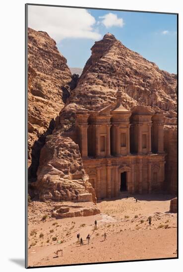 Ruins of Ad Deir Monastery at Ancient Nabatean City of Petra, Wadi Musa, Ma'an Governorate, Jordan-null-Mounted Photographic Print