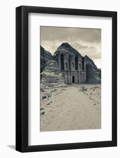 Ruins of Ad Deir Monastery at Ancient Nabatean City of Petra, Wadi Musa, Ma'an Governorate, Jordan-null-Framed Photographic Print