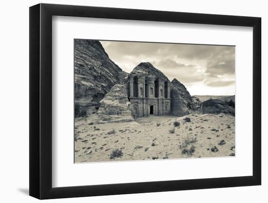 Ruins of Ad Deir Monastery at Ancient Nabatean City of Petra, Wadi Musa, Ma'an Governorate, Jordan-null-Framed Photographic Print