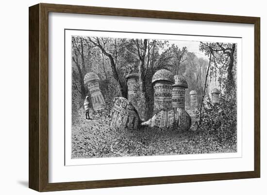 Ruins of an Ahom Temple, Dinajpur, Upper Assam, India, 1895-Armand Kohl-Framed Giclee Print