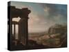 Ruins of an Ancient City, C.1810-20 (Oil on Paper, Mounted on Canvas)-John Martin-Stretched Canvas