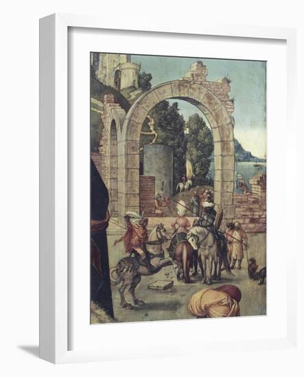 Ruins of an Arch, Detail from Adoration of Magi, 1504-Albrecht Dürer-Framed Giclee Print