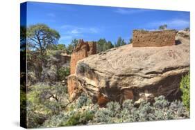 Ruins of Ancestral Puebloans, Dating from Between 900 Ad and 1200 Ad, Holly Group-Richard Maschmeyer-Stretched Canvas