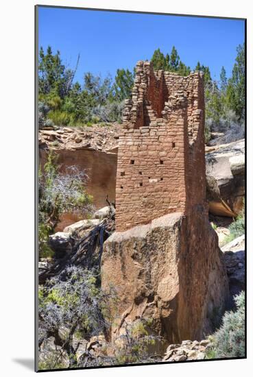 Ruins of Ancestral Puebloans, Square Tower, Dating from Between 900 Ad and 1200 Ad-Richard Maschmeyer-Mounted Photographic Print