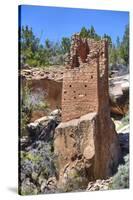 Ruins of Ancestral Puebloans, Square Tower, Dating from Between 900 Ad and 1200 Ad-Richard Maschmeyer-Stretched Canvas