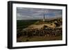 Ruins of Ancient City of Cannae and Memorial Stone Commemorating Battle of Cannae-null-Framed Giclee Print