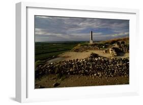 Ruins of Ancient City of Cannae and Memorial Stone Commemorating Battle of Cannae-null-Framed Giclee Print