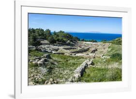 Ruins of Ancient Kameiros, Kalavarda, Rhodes, Dodecanese Islands, Greek Islands, Greece-Michael Runkel-Framed Photographic Print