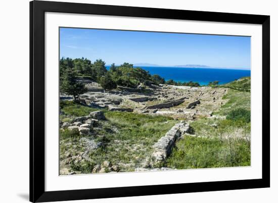 Ruins of Ancient Kameiros, Kalavarda, Rhodes, Dodecanese Islands, Greek Islands, Greece-Michael Runkel-Framed Photographic Print