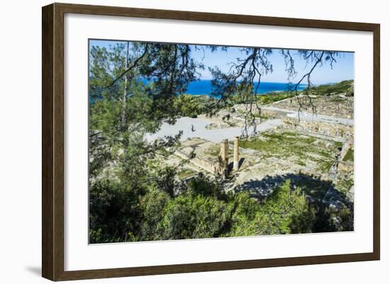 Ruins of Ancient Kameiros, Kalavarda, Rhodes, Dodecanese Islands, Greek Islands, Greece-Michael Runkel-Framed Photographic Print