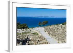 Ruins of Ancient Kameiros, Kalavarda, Rhodes, Dodecanese Islands, Greek Islands, Greece-Michael Runkel-Framed Photographic Print