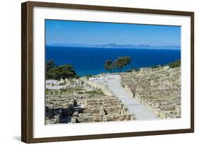 Ruins of Ancient Kameiros, Kalavarda, Rhodes, Dodecanese Islands, Greek Islands, Greece-Michael Runkel-Framed Photographic Print