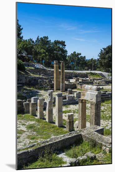 Ruins of Ancient Kameiros, Kalavarda, Rhodes, Dodecanese Islands, Greek Islands, Greece-Michael Runkel-Mounted Photographic Print