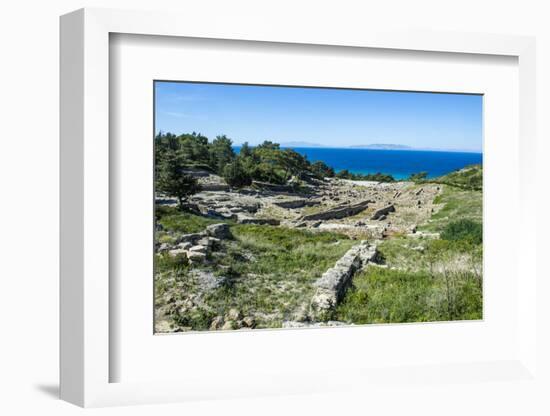 Ruins of Ancient Kameiros, Kalavarda, Rhodes, Dodecanese Islands, Greek Islands, Greece-Michael Runkel-Framed Photographic Print