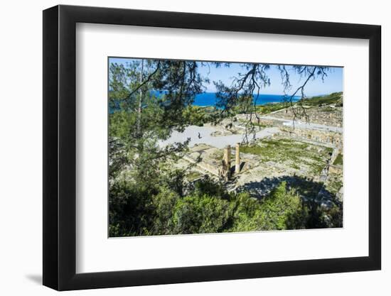 Ruins of Ancient Kameiros, Kalavarda, Rhodes, Dodecanese Islands, Greek Islands, Greece-Michael Runkel-Framed Photographic Print