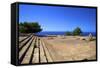 Ruins of Ancient Palace, Vouni, North Cyprus, Cyprus, Mediterranean, Europe-Neil Farrin-Framed Stretched Canvas