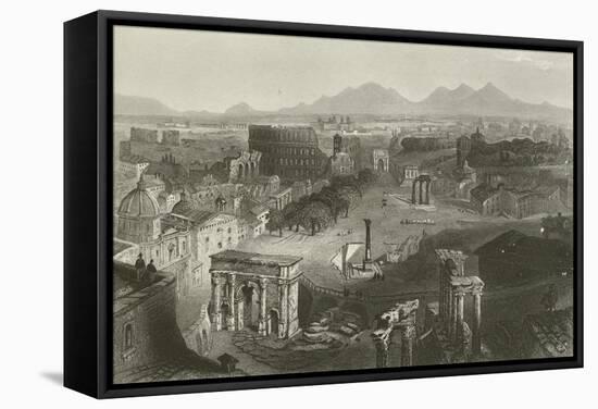 Ruins of Ancient Rome-null-Framed Stretched Canvas