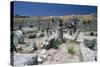 Ruins of Ancient Thera, Santorini Island, Greece-null-Stretched Canvas