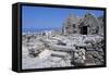 Ruins of Ancient Thera, Santorini Island, Greece-null-Framed Stretched Canvas