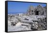 Ruins of Ancient Thera, Santorini Island, Greece-null-Framed Stretched Canvas