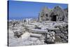 Ruins of Ancient Thera, Santorini Island, Greece-null-Stretched Canvas