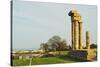 Ruins of Apollo Temple at the Acropolis of Rhodes-Jochen Schlenker-Stretched Canvas