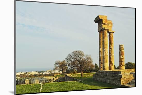 Ruins of Apollo Temple at the Acropolis of Rhodes-Jochen Schlenker-Mounted Photographic Print