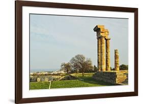 Ruins of Apollo Temple at the Acropolis of Rhodes-Jochen Schlenker-Framed Photographic Print