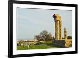 Ruins of Apollo Temple at the Acropolis of Rhodes-Jochen Schlenker-Framed Photographic Print