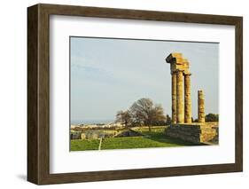 Ruins of Apollo Temple at the Acropolis of Rhodes-Jochen Schlenker-Framed Photographic Print