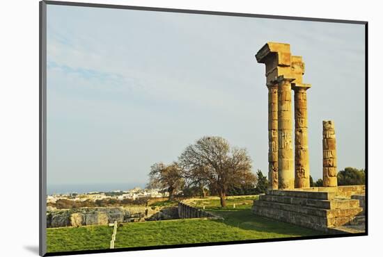 Ruins of Apollo Temple at the Acropolis of Rhodes-Jochen Schlenker-Mounted Photographic Print