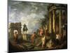 Ruins of Architecture, 18th century-Giovanni Paolo Pannini-Mounted Giclee Print