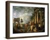 Ruins of Architecture, 18th century-Giovanni Paolo Pannini-Framed Giclee Print