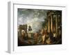 Ruins of Architecture, 18th century-Giovanni Paolo Pannini-Framed Giclee Print