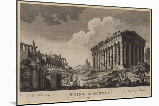 Ruins of Athens-null-Mounted Giclee Print