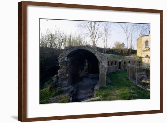 Ruins of Augustan Odeion, Mistakenly known as Tomb of Agrippina, Bacoli, Campania, Italy AD-null-Framed Giclee Print