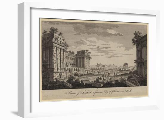 Ruins of Balbec a Famous City of Phoenice in Asia-null-Framed Giclee Print