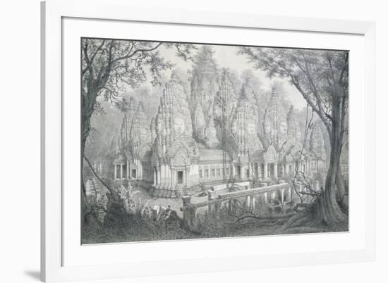 Ruins of Bayon, Cambodia, 1873-Louis Delaporte-Framed Giclee Print