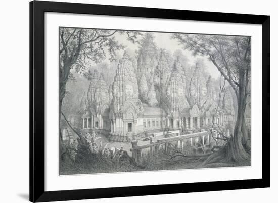 Ruins of Bayon, Cambodia, 1873-Louis Delaporte-Framed Giclee Print