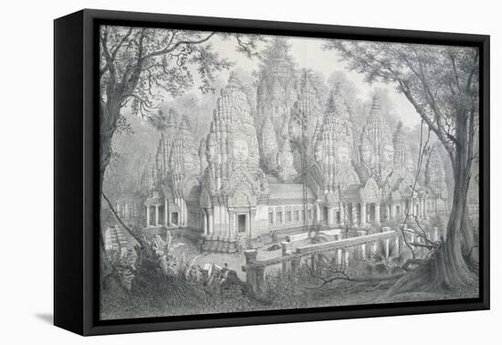Ruins of Bayon, Cambodia, 1873-Louis Delaporte-Framed Stretched Canvas