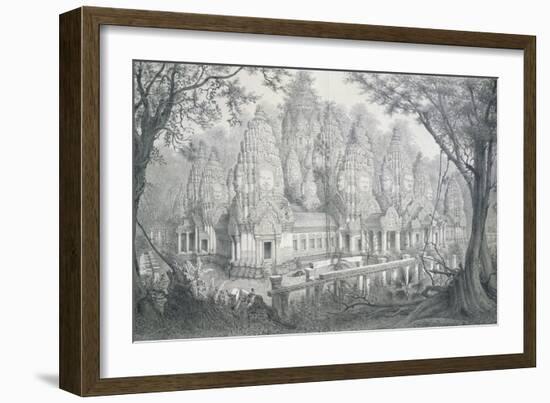 Ruins of Bayon, Cambodia, 1873-Louis Delaporte-Framed Giclee Print