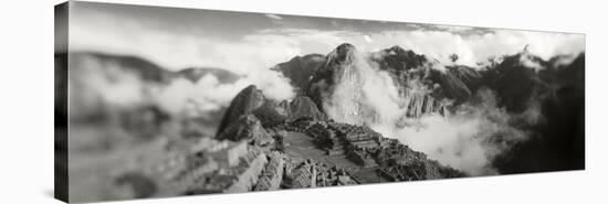 Ruins of Buildings at an Archaeological Site, Inca Ruins, Machu Picchu, Cusco Region, Peru-null-Stretched Canvas