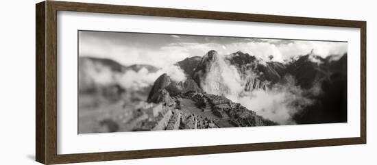 Ruins of Buildings at an Archaeological Site, Inca Ruins, Machu Picchu, Cusco Region, Peru-null-Framed Photographic Print