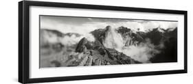 Ruins of Buildings at an Archaeological Site, Inca Ruins, Machu Picchu, Cusco Region, Peru-null-Framed Photographic Print