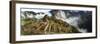 Ruins of Buildings at an Archaeological Site, Inca Ruins, Machu Picchu, Cusco Region, Peru-null-Framed Premium Photographic Print