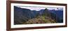 Ruins of Buildings at an Archaeological Site, Inca Ruins, Machu Picchu, Cusco Region, Peru-null-Framed Photographic Print