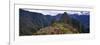 Ruins of Buildings at an Archaeological Site, Inca Ruins, Machu Picchu, Cusco Region, Peru-null-Framed Photographic Print