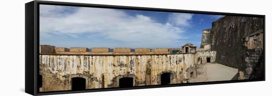 Ruins of Castillo San Felipe Del Morro, Old San Juan, San Juan, Puerto Rico, USA-null-Framed Stretched Canvas